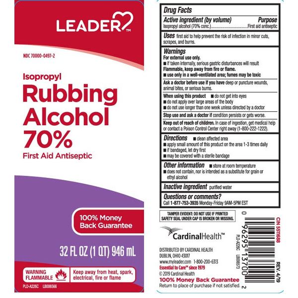 Leader Leader™ 70% Isopropyl Rubbing Alcohol First Aid White Smoke