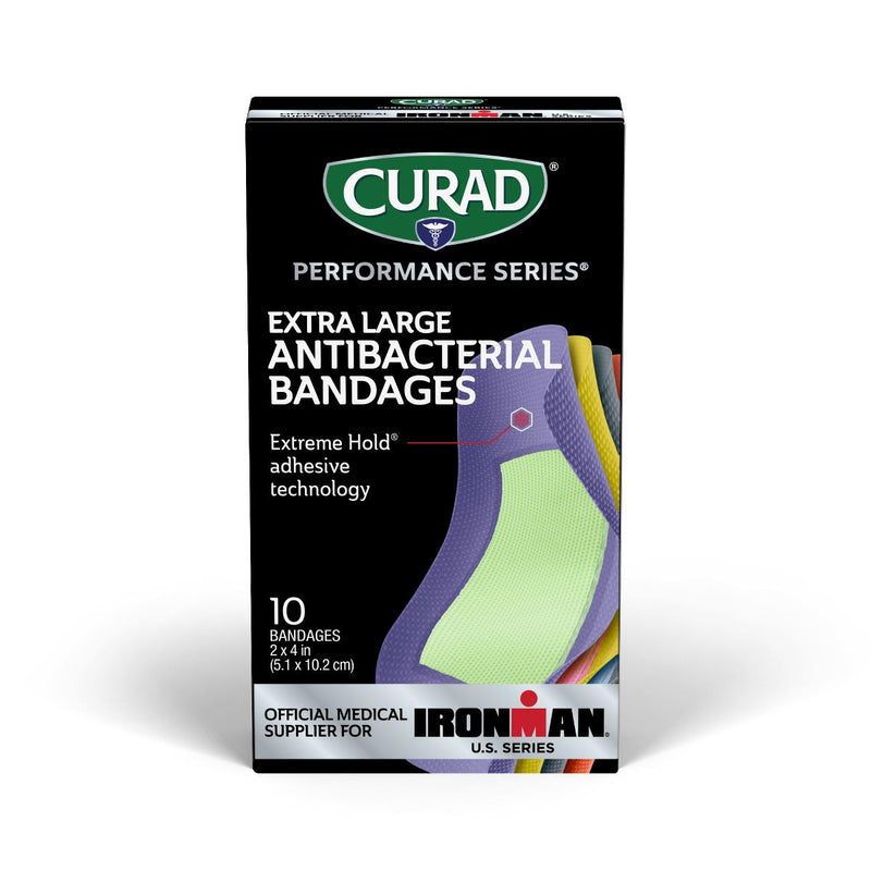 Curad Curad® Performance Series™ XL Antibacterial Bandages – Rugged Protection Personal Care White Smoke