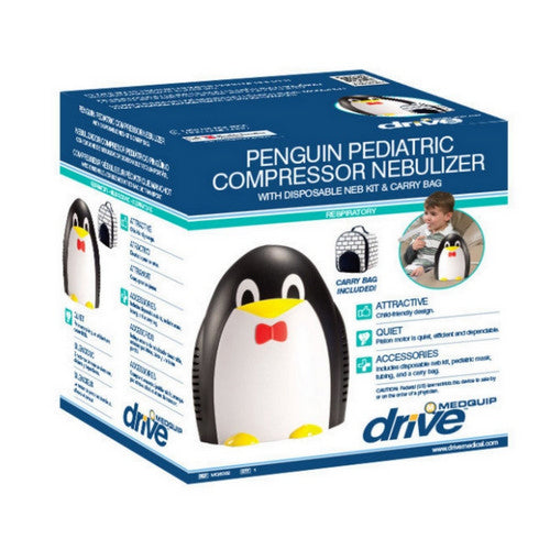 Drive Medical Drive Medical Pediatric Penguin Compressor Nebulizer Nebulizers White Smoke