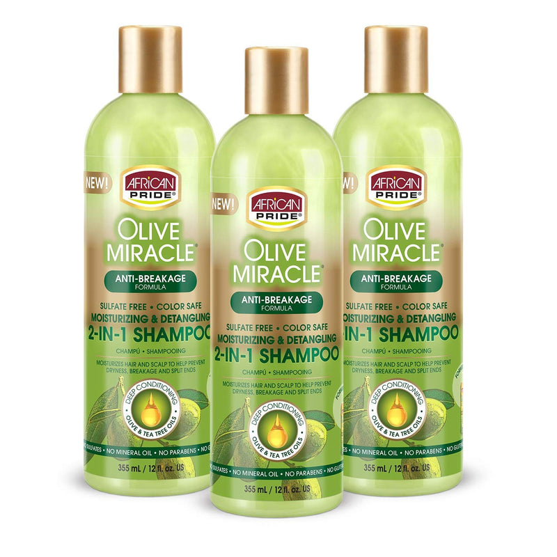 African Pride African Pride® Olive Miracle® 2-in-1 Shampoo & Conditioner (Anti-Breakage Formula) Shampoo & Conditioner White Smoke
