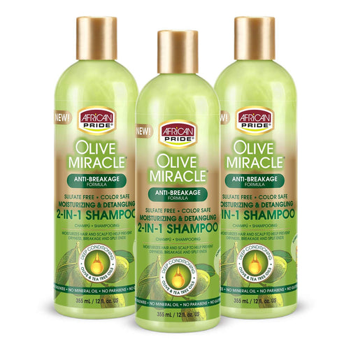 African Pride African Pride® Olive Miracle® 2-in-1 Shampoo & Conditioner (Anti-Breakage Formula) Shampoo & Conditioner White Smoke