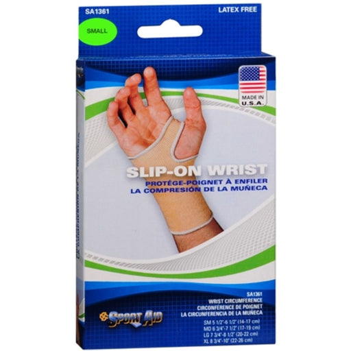 Sport Aid Sport Aid Slip-On Wrist Support, Small - Each Wall Jacks & Braces Gray
