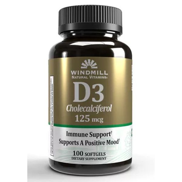 Windmill Windmill® Vitamin D3 Cholecalciferol - 125 Mcg Vitamins & Supplements White Smoke