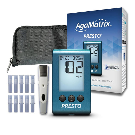 AgaMatrix AgaMatrix Presto Blood Glucose Monitoring System Blood Glucose Meters White Smoke