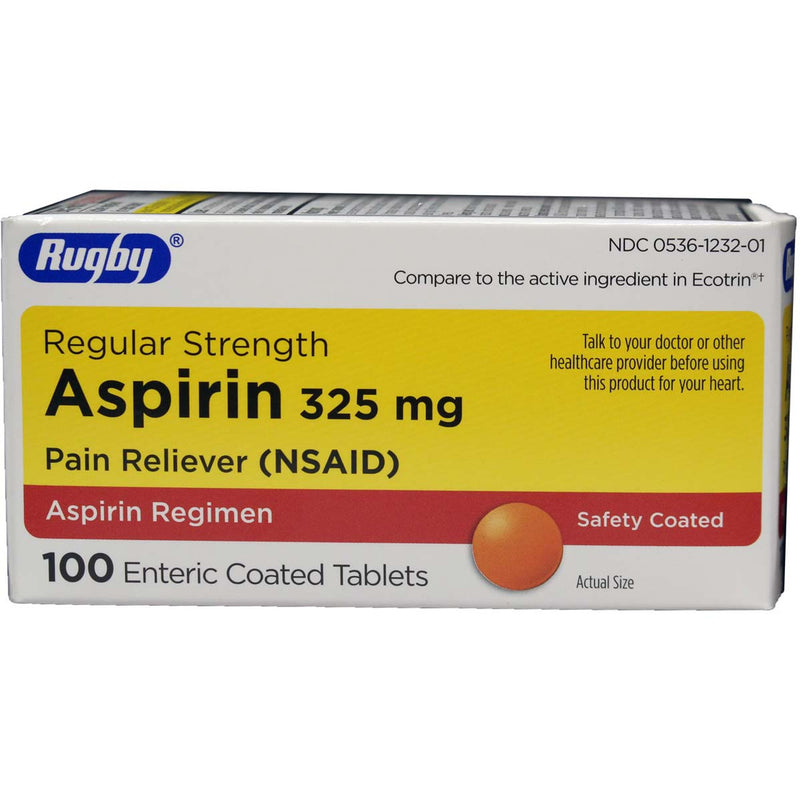 Major Aspirin Tb 325 Mg 100Ec Health & Beauty Gray
