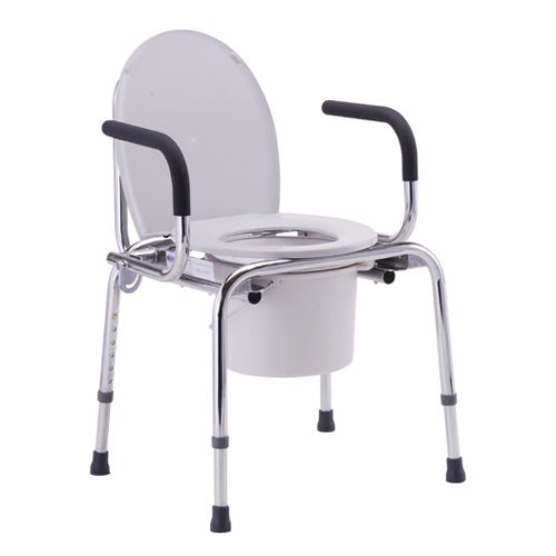Nova Nova Drop Arm Commode Toilets White Smoke