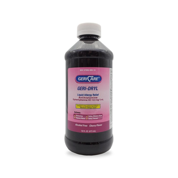 GeriCare GeriCare Geri-Dryl Diphenhydramine HCI Solution 16 FL OZ Medical White Smoke