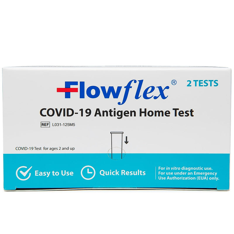 Flowflex Flowflex COVID-19 Antigen Home Test Kit, 1 Pack, 2 Tests Total. FDA EUA Authorized OTC at-Home Self-Test, Non-invasive Nasal Swab, Easy To Use And No Discomfort, Results In 15 Minutes Home Automation Kits Lavender
