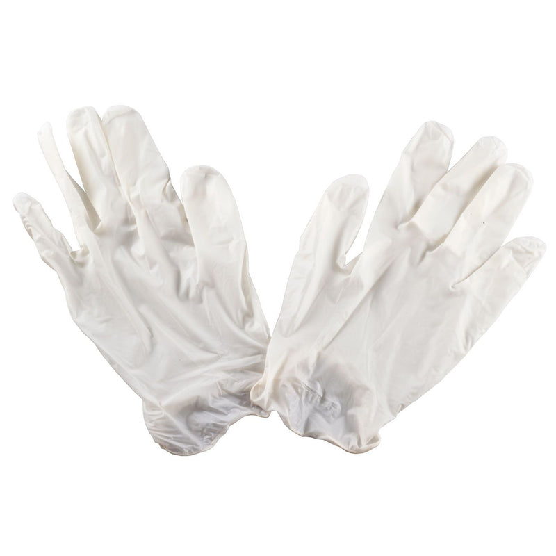 Fox Valley Traders Caremates Vytrile Exam Gloves Latex Free Powder Free Phthalate Free Small 100Ct Gloves & Mittens White Smoke