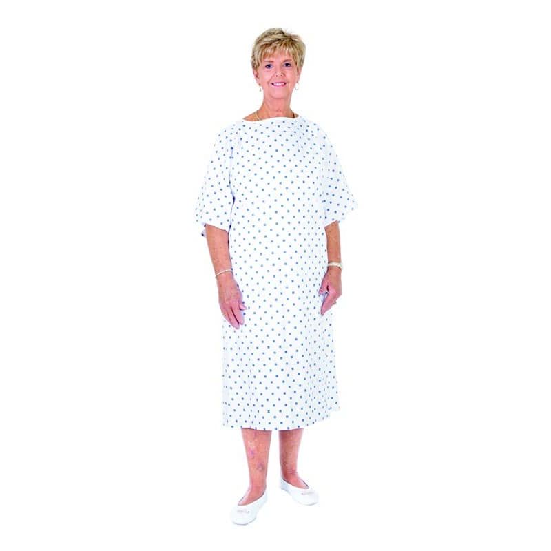 OTC Shoppe OTC Shoppe Essential Medical Supply Patient Gown, One Size Fits All Medical White Smoke