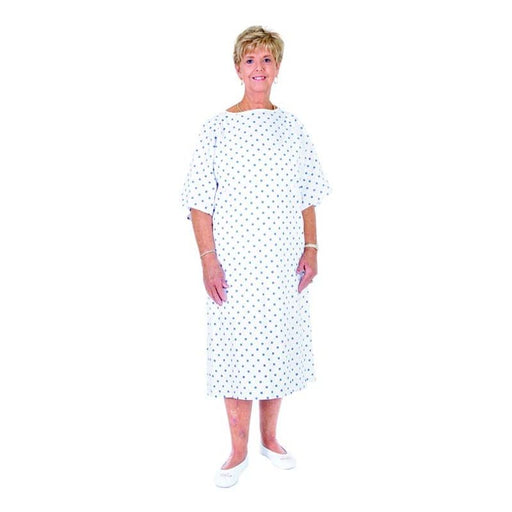 OTC Shoppe OTC Shoppe Essential Medical Supply Patient Gown, One Size Fits All Medical White Smoke