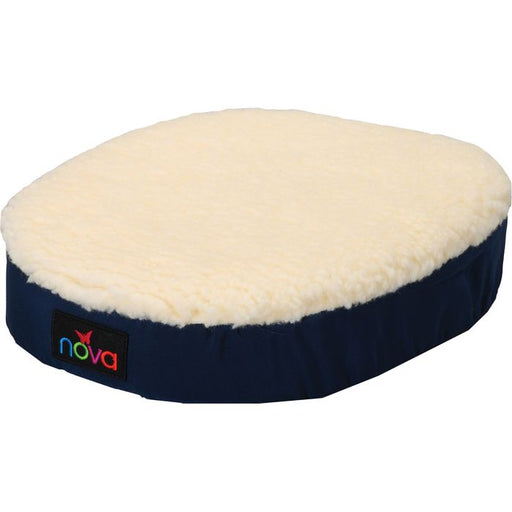 Nova Nova Foam Comfort Seat Ring With Fleece Cover Rings White Smoke