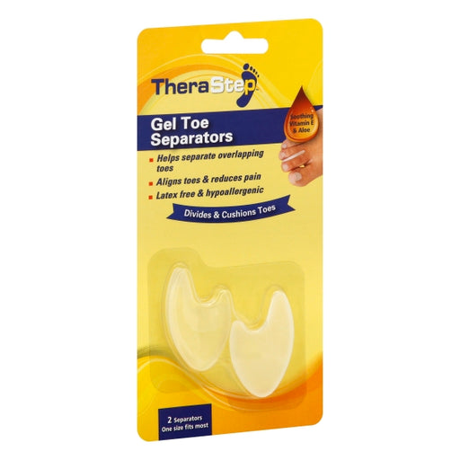 TheraStep TheraStep Silipos Gel Toe Separators 2/pkg. # 7003 Foot Care Light Goldenrod