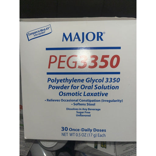 0 Major Polyethylene Glycol 3350 Powder Laxative Dark Gray