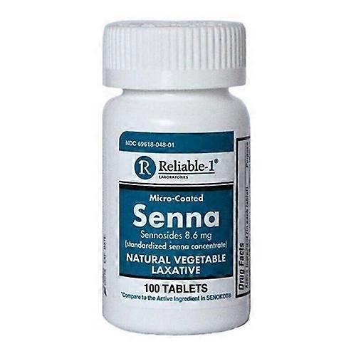 Reliable1 Senna Laxative  Tabs 100 Vitamins & Supplements Light Gray