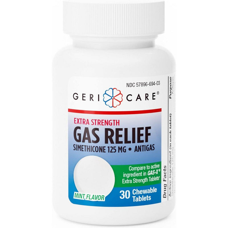GeriCare GeriCare® Simethicone 125mg – Extra Strength Gas Relief (Mint Flavor) Health Care Lavender
