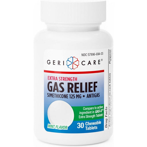 GeriCare GeriCare® Simethicone 125mg – Extra Strength Gas Relief (Mint Flavor) Health Care Lavender