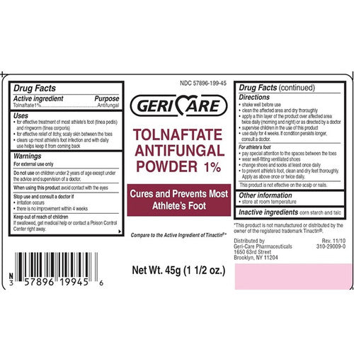 Geri-Care Geri-Care Tolnaftate Antifungal Foot Powder - 1.5 Oz Health & Beauty White Smoke