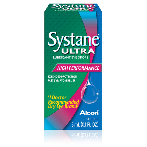 Systane Systane Ultra Lubricant Eye Drops (0.3% - 0.4%) - 3 mL Eye Drops & Lubricants Sea Green