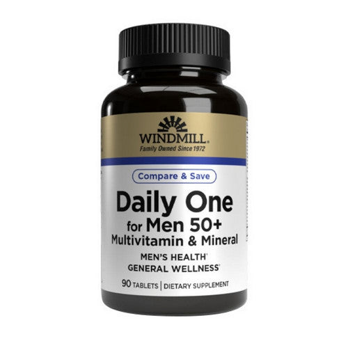 Windmill Windmill Health, Daily One For Men 50+, 90 Tablets Vitamins & Supplements White Smoke