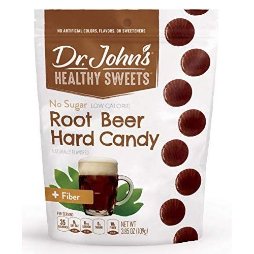 Dr. John's Healthy Sweets Dr. John's Healthy Sweets Sugar Free  Hard Candy  Root Beer 3.85 OZ Soda White Smoke