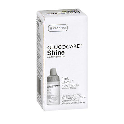 Glucocard Glucocard Shine Control Solution - 1 Bottle Blood Glucose Control Solution White Smoke