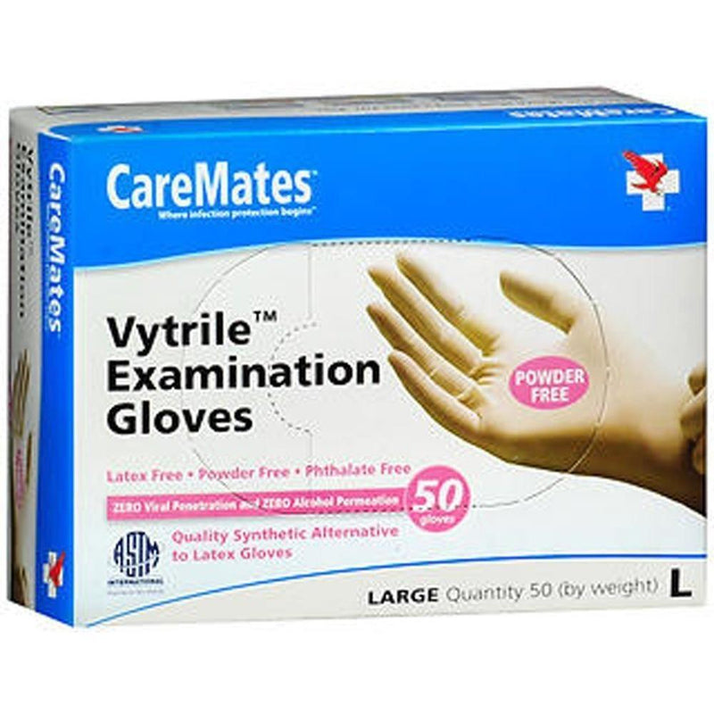 Caremates Caremates Vytrile Gloves Powder Free Large 50ct Disposable Gloves Lavender