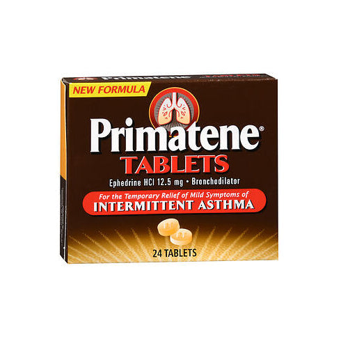 Bronkaid Bronkaid® Max Strength Asthma Relief – Ephedrine Sulfate (24 Caplets) Medicine Cabinets Black