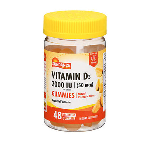Sundance Sundance Vitamins® Vitamin D3 Vegetarian Gummies Vitamins & Supplements Gold