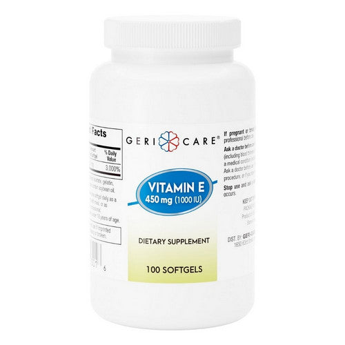 Sunmark Sunmark Geri-Care Vitamin E Supplement, 100 Tablets Medical Supplies White Smoke