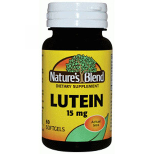 Nature's Blend Nature's Blend Lutein, 15 Mg, 60 Softgels Vitamins & Supplements Black