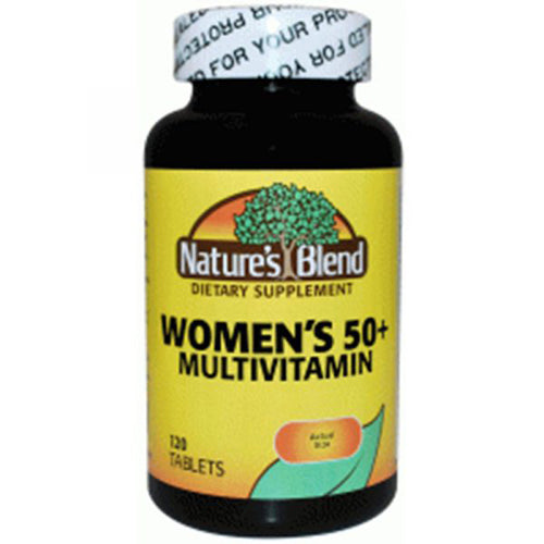 Nature's Blend Nature's Blend Multivitamin Women's 50 Plus, 120 Tabs Personal Care Black
