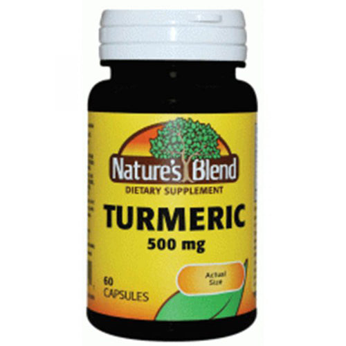 Nature's Blend Nature's Blend Turmeric with Black Pepper – 500 mg (60 Capsules) Vitamins & Supplements Black