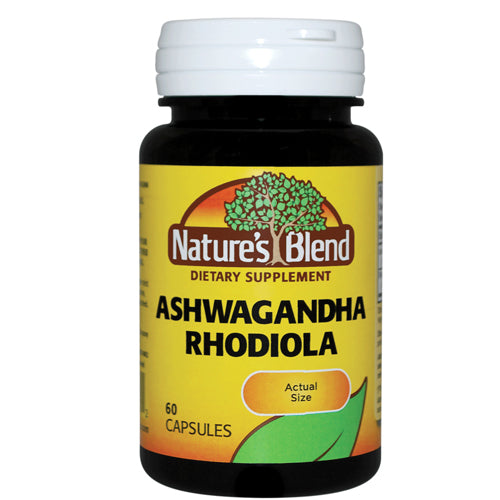 Nature's Blend Nature's Blend Ashwagandha Rhodiola Herbs & Spices Black