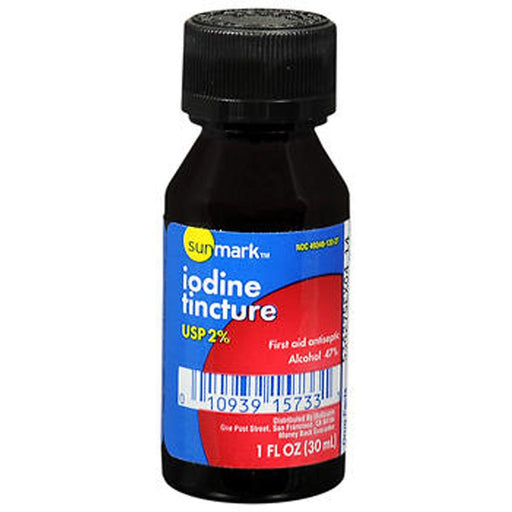 Sunmark Sunmark Iodine Tincture USP 2% - 1 Oz Personal Care Black