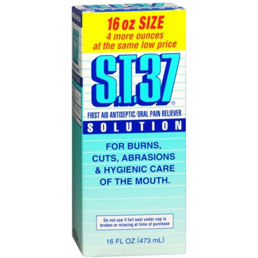 S.t. 37 S.t. 37 Mouth Pain Relief Solution 16 Oz Personal Care Powder Blue