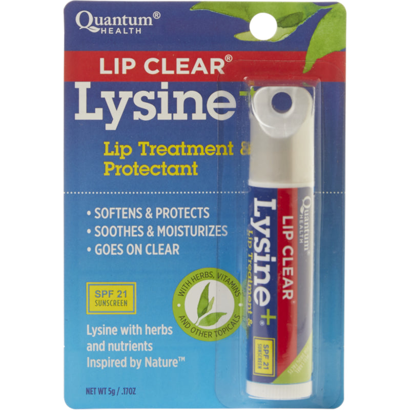 Quantum Health Lip Clear Lysine+ Cold Sore Treatment & Relief Stick – 0.18 oz Lip Balms & Treatments Cadet Blue