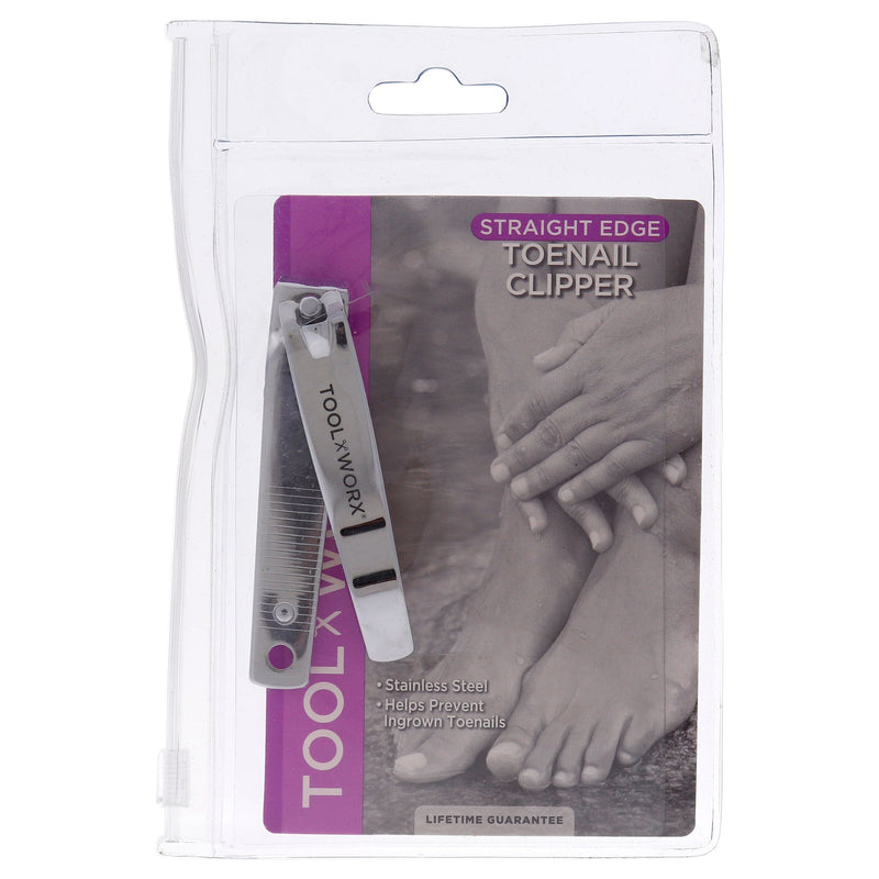 Toolworx Toolworx 3-1/2" Straight Edge Toenail Clipper Straight Edges White Smoke