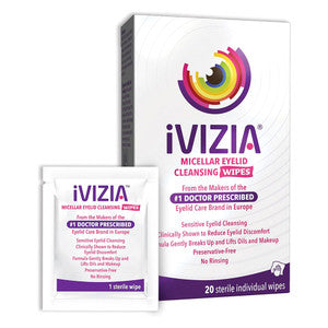 ivizia ivizia Eyelid Cleansing Wipes, Sterile & Preservative-Free – 20 Individually Wrapped Wipes Bath & Body White Smoke