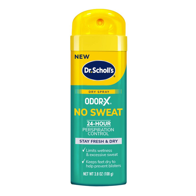 Dr. Scholl's Dr. Scholl's Odor X No Sweat Dry Foot Spray - 3.8oz Foot Care Light Sea Green