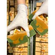MION Artisan Soap Co. Lemongrass & Orange Tea | Cocoa Butter Soap Dark Khaki