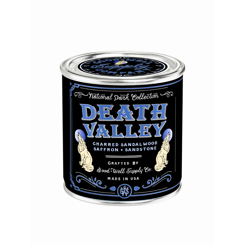 Good & Well Supply Co Death Valley National Park Candle Candles Black Half Pint / 8oz / Cotton Wick,Pint / 14oz / Cotton Wick