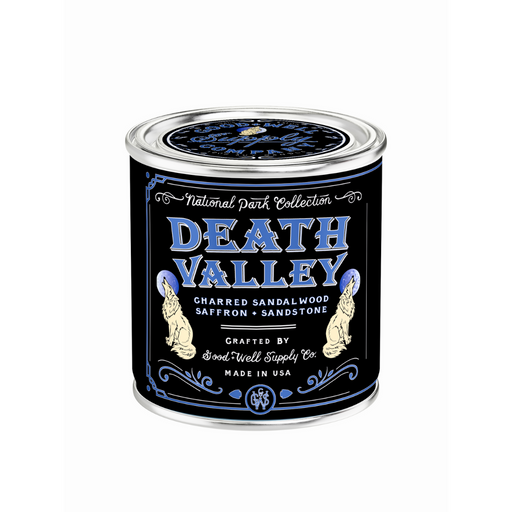 Good & Well Supply Co Death Valley National Park Candle Candles Black Half Pint / 8oz / Cotton Wick,Pint / 14oz / Cotton Wick