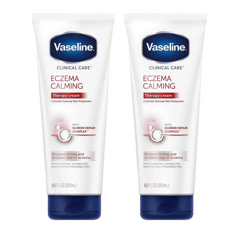 Vaseline Vaseline Clinical Care Eczema Calming Therapy Cream - 6.8 Fl Oz Personal Care White Smoke