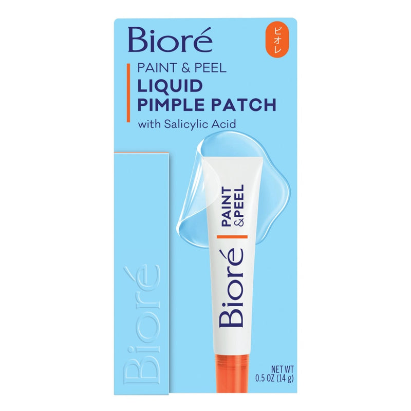 Biore Biore Paint & Peel Liquid Pimple Patch 0.5 Oz Skin Care Light Sky Blue
