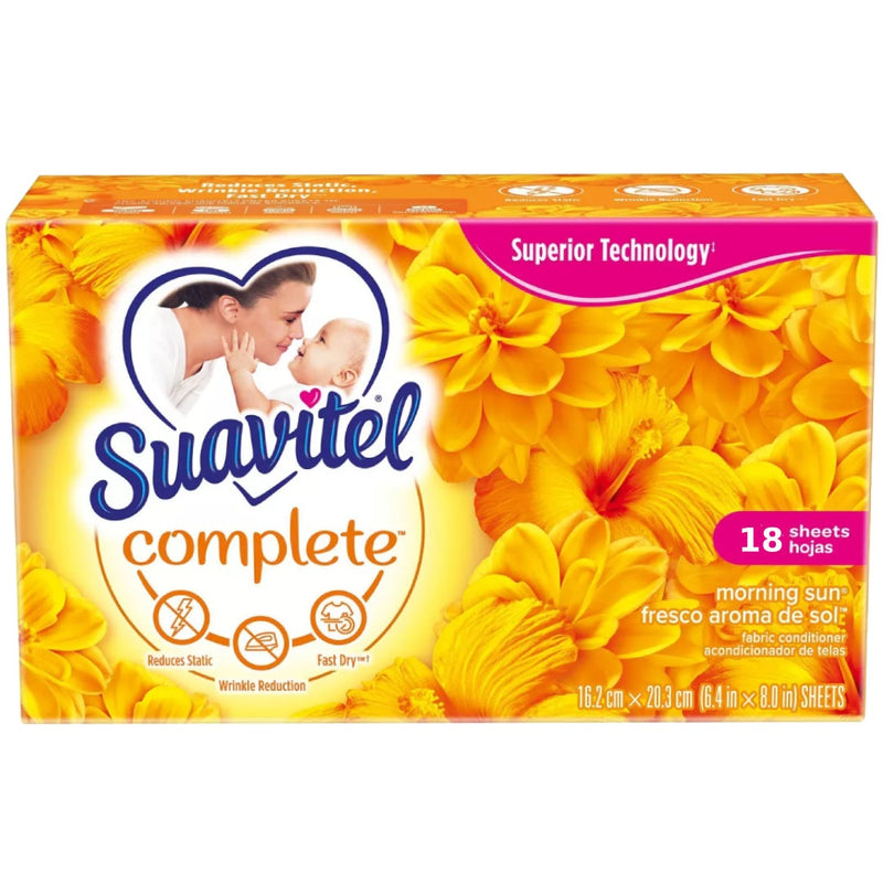 Suavitel Suavitel Complete Fabric Conditioner Morning Sun 18 Sheets Fabric Softeners & Dryer Sheets White Smoke