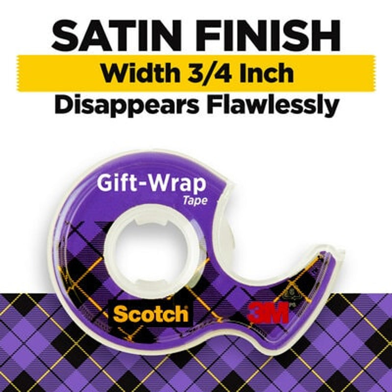 Scotch Scotch Tape, Gift Wrap, Satin Finish Wig Glue & Tape White Smoke