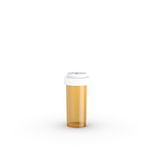 0 Colorsafe Rc Vials - Amber 13 Dram W/cap White Smoke