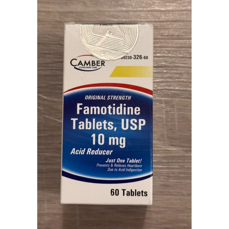 Camber Camber Famotidine 10 mg – Acid Reducer (60 Count) Flavored Alcoholic Beverages Dim Gray