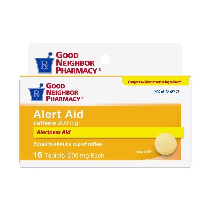 0 Good Neighbor Pharmacy Alert Aid Caffeine 200mg Tablets 16ct Volleyball Training Aids White Smoke
